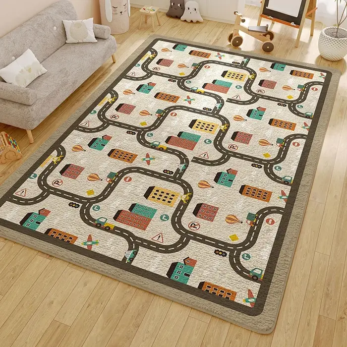 Tapis décoratif nordique pour chambre d'enfant