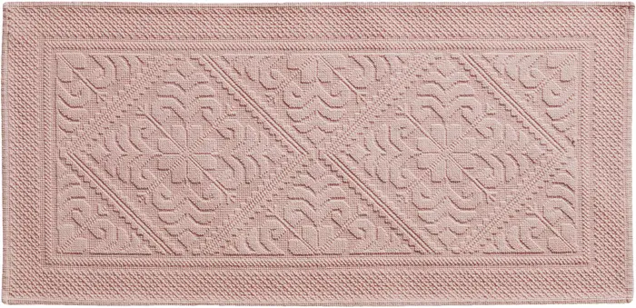 Tapis de bain uni Enzo Aubepine 54 x 110