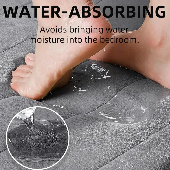 1 couverture de bain en mousse à mémoire de forme
