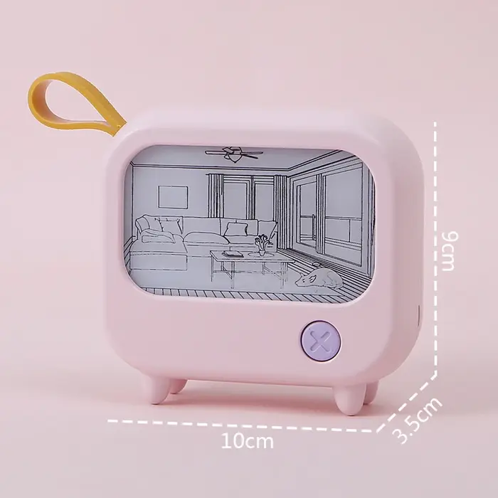 TV peinture veilleuse Led mignon enfant apprentissage lampe de Table chambre décoration de la maison atmosphère éclairag