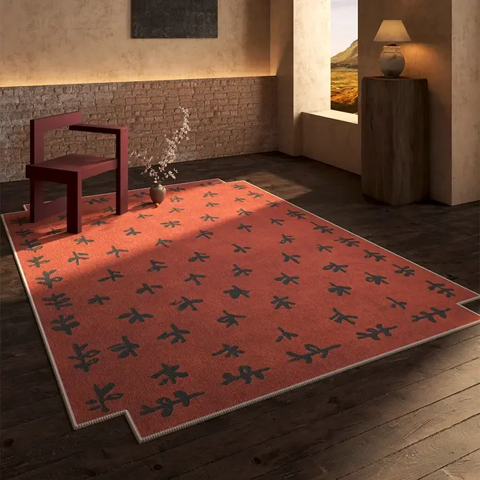 Tapis rétro léger de luxe pour décoration de salon