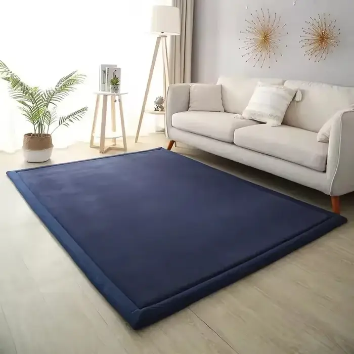Tapis antidérapant rembourré en velours corail épais 3cm