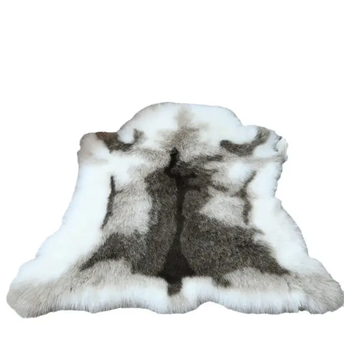 Tapis nordique en fausse fourrure de renne, sur le thème de noël, pour enfants, pour salon, canapé,