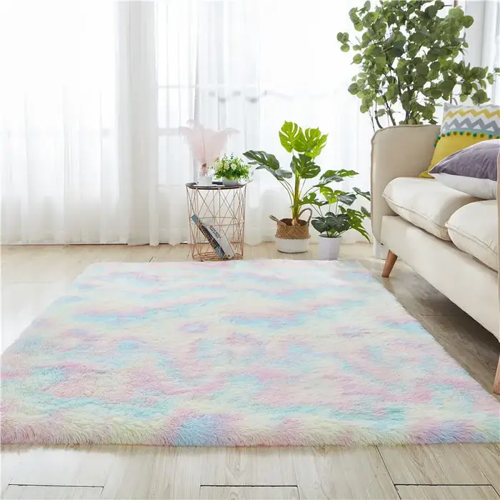 Grand tapis de salon imperméable et antidérapant, 6x9, 8x10, en peluche épaisse, pour chambre à couc