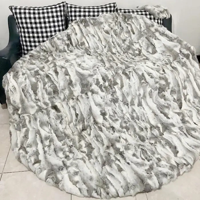 MS.Softex-Tapis en fourrure naturelle pour la maison