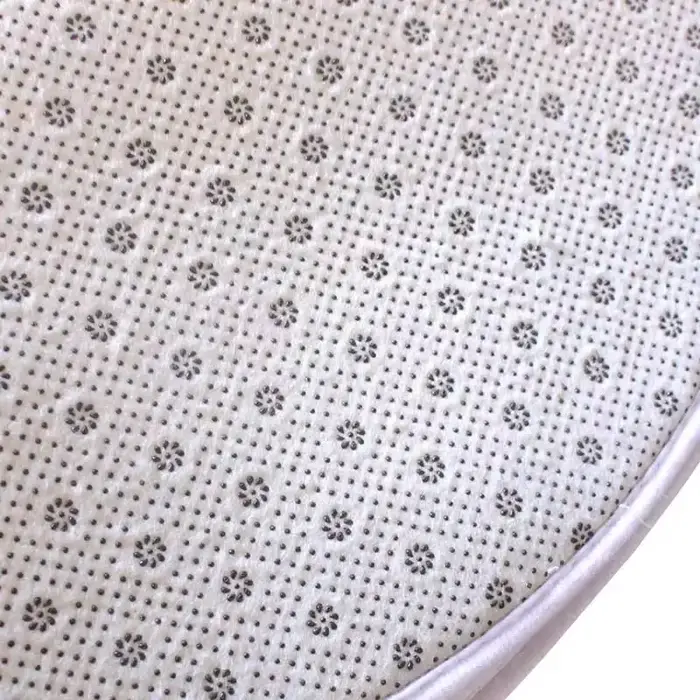 Tapis anti-aldes circulaire personnalisé avec logo pour la maison