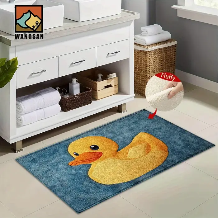 VIKAMA tapis de canard jaune paillasson
