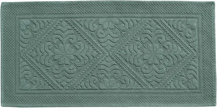 Tapis de Bain Enzo Vert de gris 54 X 110