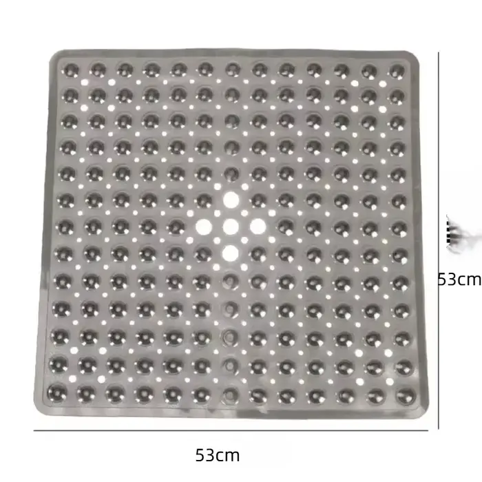 Tapis de bain carré, tapis de bain antidérapant avec ventouse