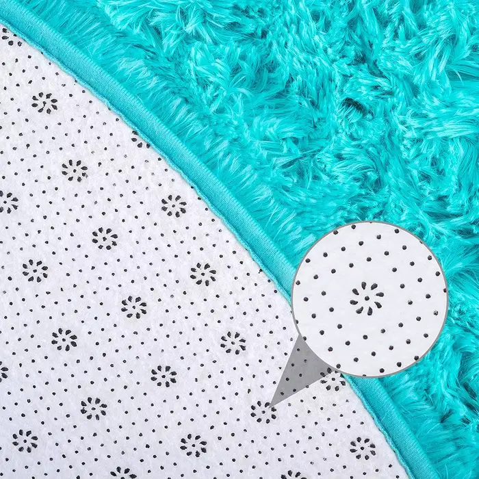 Tapis rond moelleux et doux pour chambre d'enfant