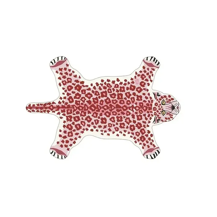 Tapis à motif léopard sauvage VIKAMA - Conception de griffes