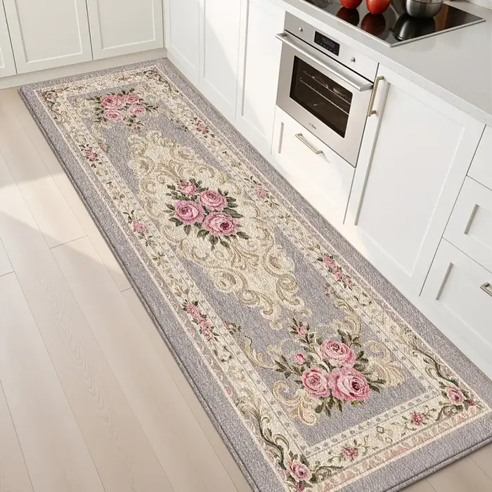 Tapis de couloir long rétro européen VIKAMA