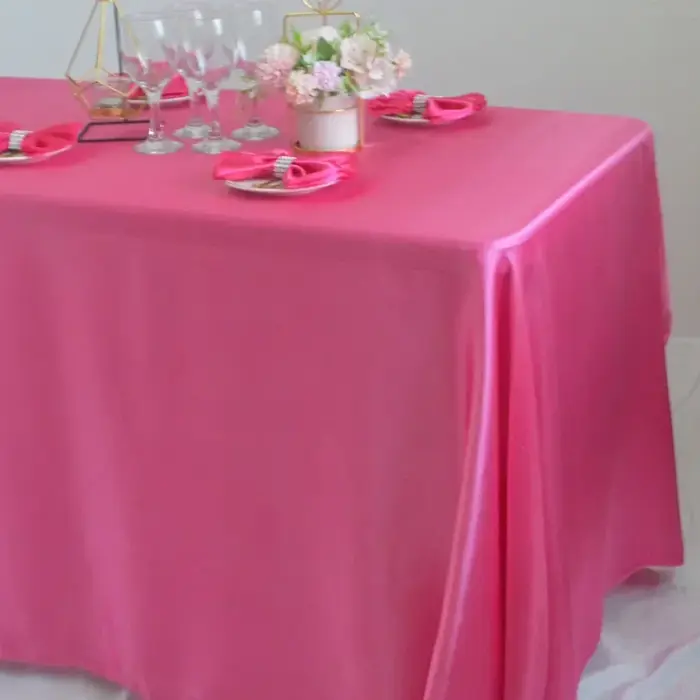 Nappe en Satin réutilisable, décoration de fête de Mariage, en Polyester, pour pique-nique, Countrya