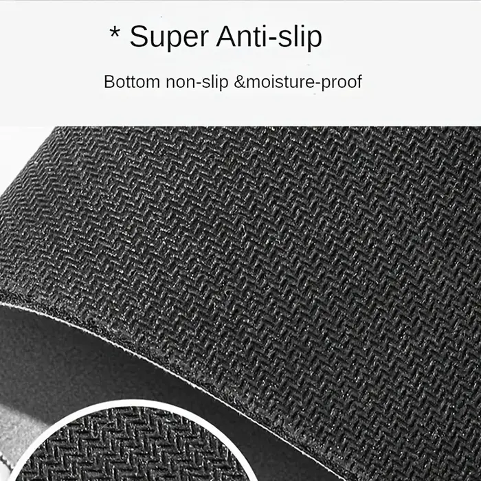 Tapis de machine à laver noir Simple