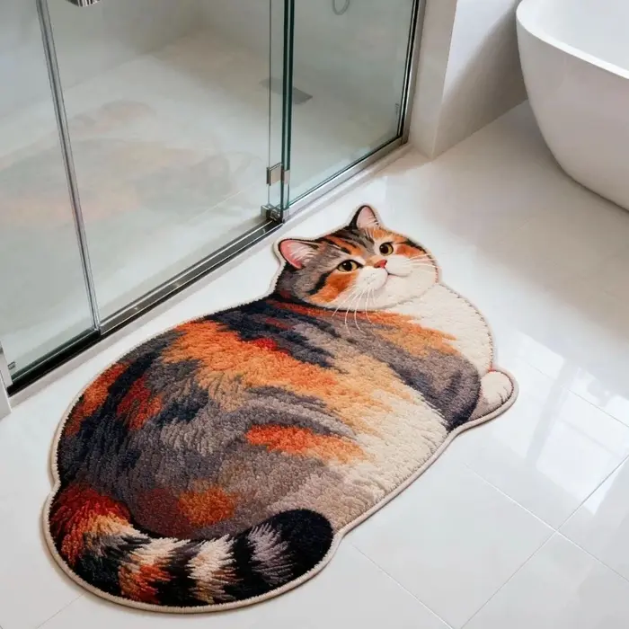 Tapis en peluche doux et moelleux pour chambre à coucher