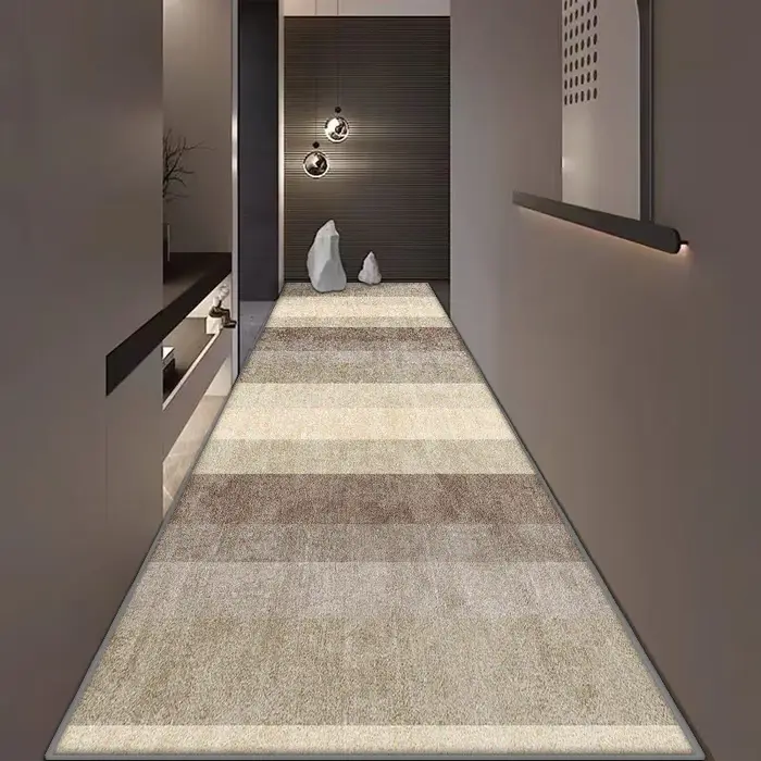 Tapis de couloir Long de Style moderne, antidérapant, facile à nettoyer, lavable, paillasson d'entré