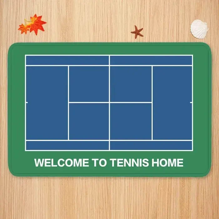 Tapis de porte de cour de tennis antidérapant