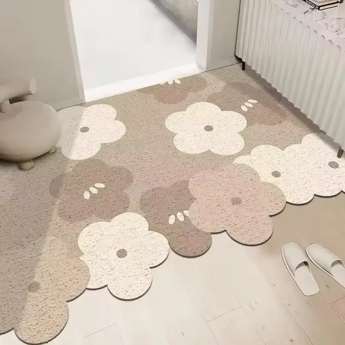 Tapis d'entrée en soie en forme de nuage