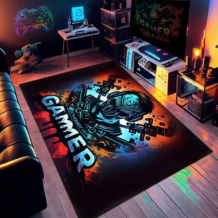 Tapis de salle de jeux Coolpunk, tapis à thème de zone de jeu, antidérapant, doux, facile à nettoyer