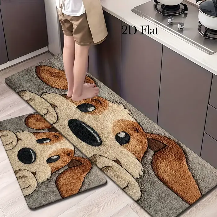 Ensemble de tapis de cuisine en flanelle - un article de décoration intérieure très vendu