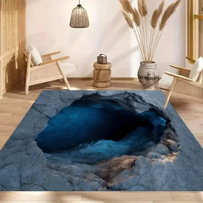 Tapis de piscine 3D pour étang de poissons d'eau profonde
