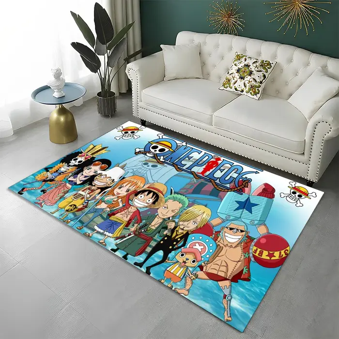 Tapis de dessin animé Zoro One P-Piece pour salle de jeux