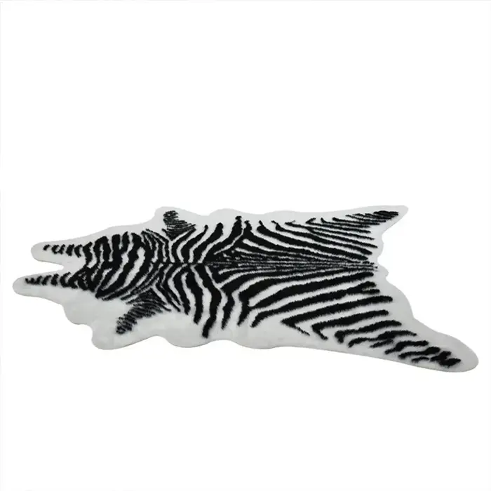 Tapis de vache en Faux fourrure douce de grande taille