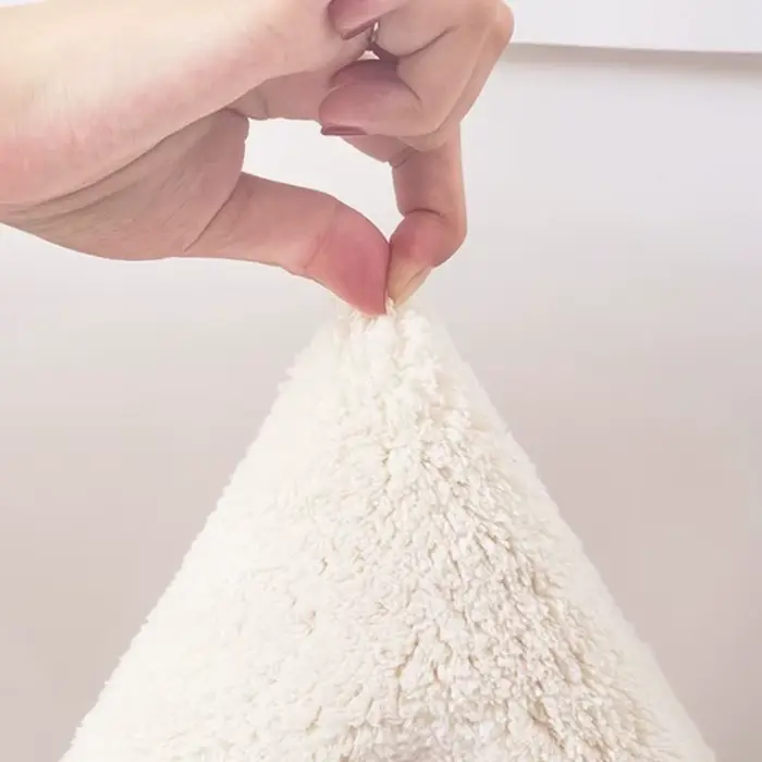 Tapis de jeu rond poilu pour enfants