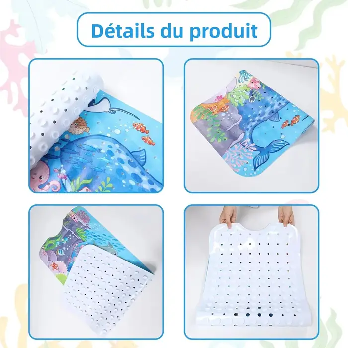 1pc tapis de bain pour bébé pour baignoire