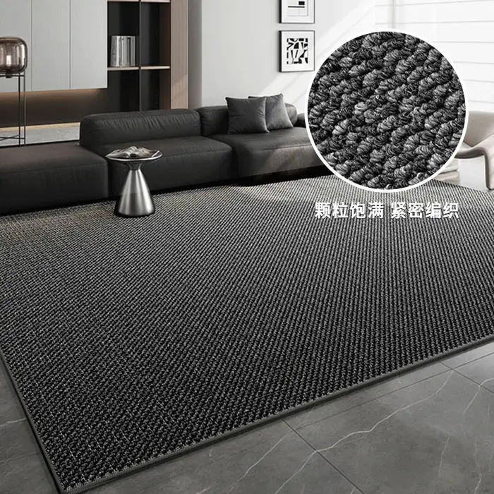 Tapis de salon en sisal japonais, grand tapis brun, facile à nettoyer, antidérapant, rembourré, gran