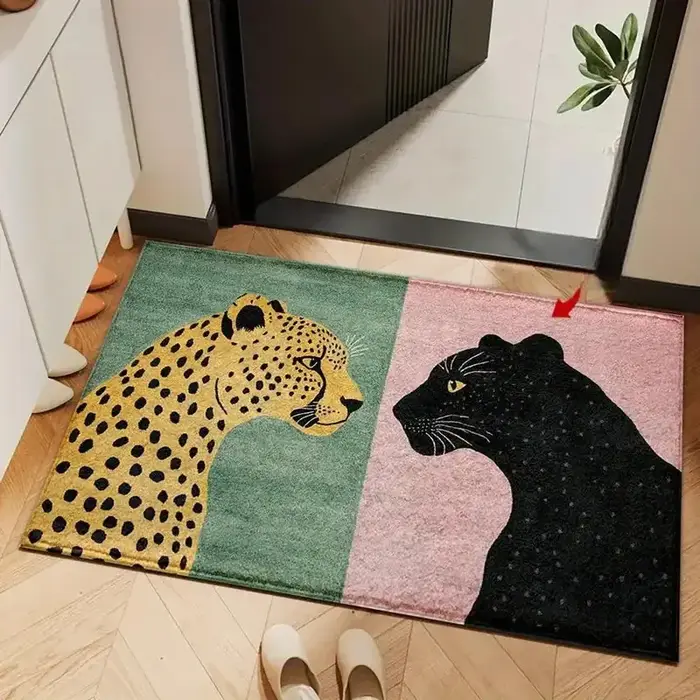Tapis de bain imprimé léopard VIKAMA