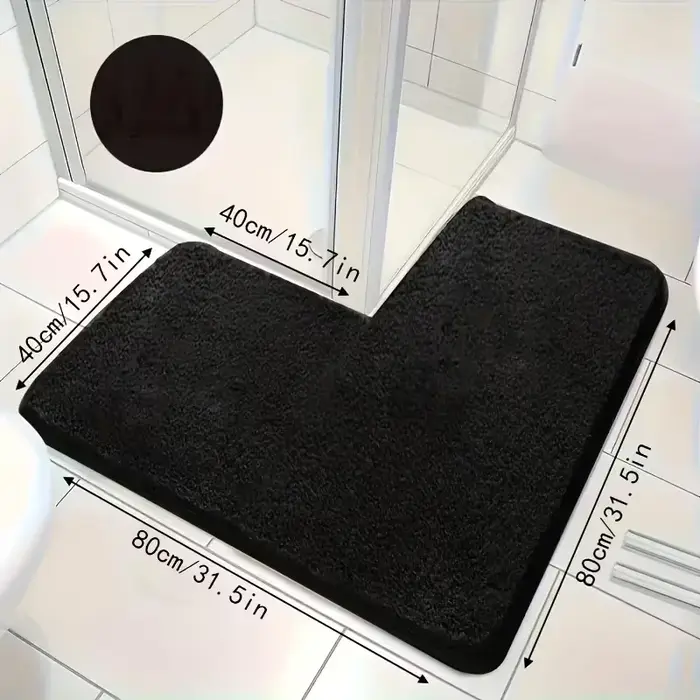 Tapis de sol de cuisine en forme de L de grande taille