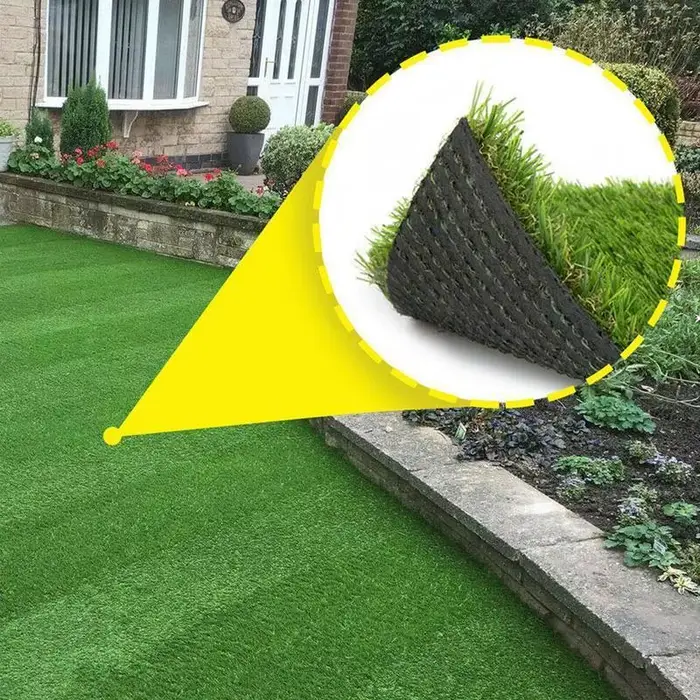 1/5/10 pièces gazon artificiel herbe pelouse réaliste tapis synthétique lavable
