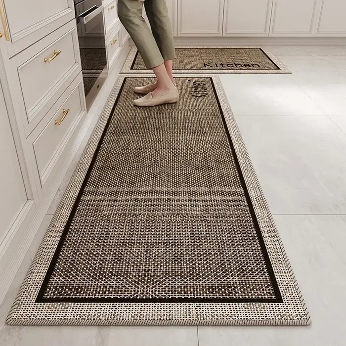 Tapis de sol de cuisine, tapis de décoration pour la maison, tapis de zone, tapis de sol résistants à l'usure, tapis de cuisine