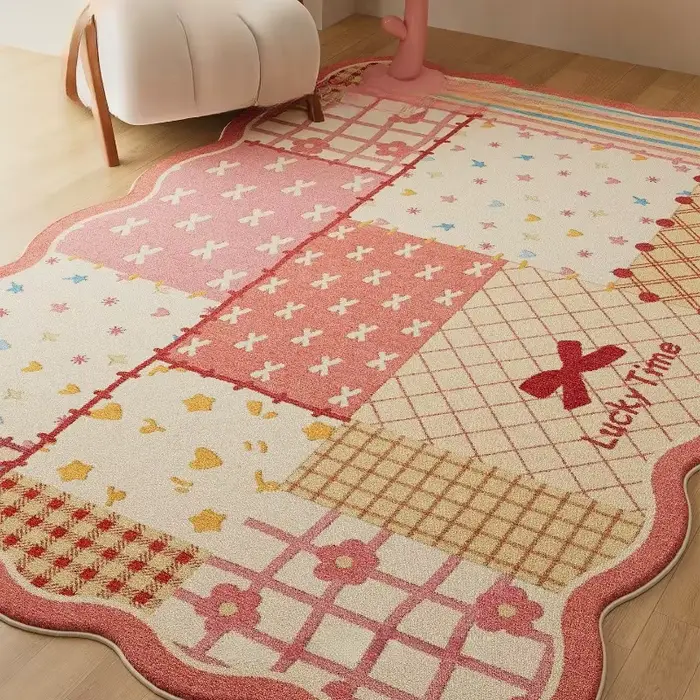 Tapis de salon abstrait motif Dopamine, tapis de chambre créatif haut de gamme, décoration intérieur
