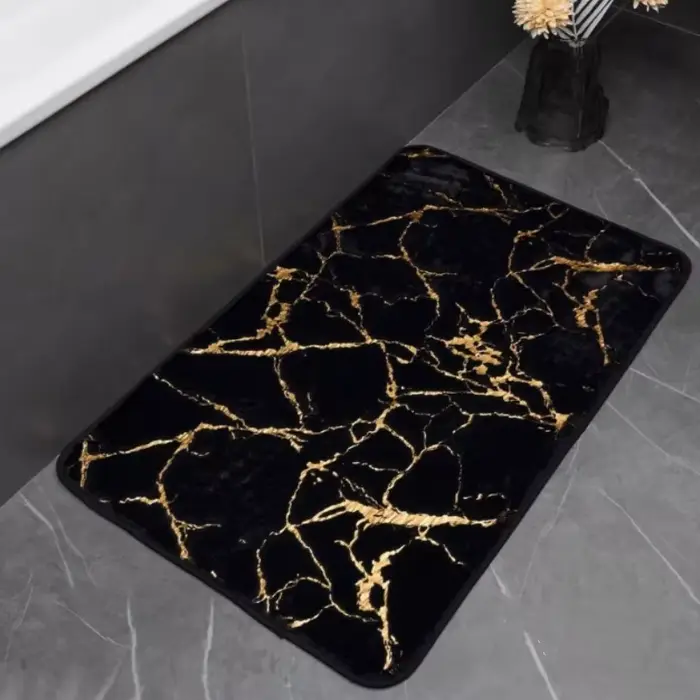 Tapis de salle de bain en marbre