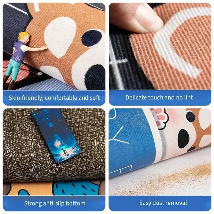 Tapis de porte antidérapant pour amoureux des animaux, motif Corgi de dessin animé « BIENVENUE », tapis de cuisine, tapis de porte, tapis de maison, 고양이 러그