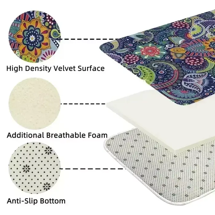 Tapis d'extérieur réversibles en paille de plastique