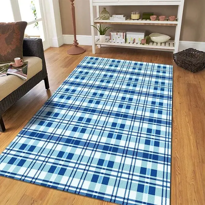Tapis de sol à carreaux classiques, décoration de porte, maison, salon