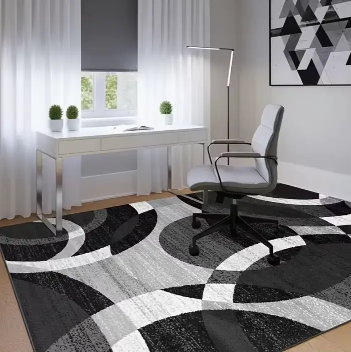 Tapis géométrique luxueux moderne