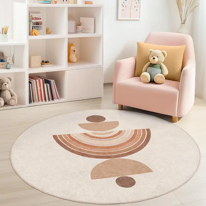 Tapis rond pour chambre d'enfants