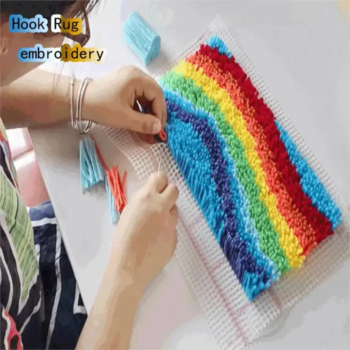 Tapis de noël broderie loquet crochet Kit dessin animé non défini