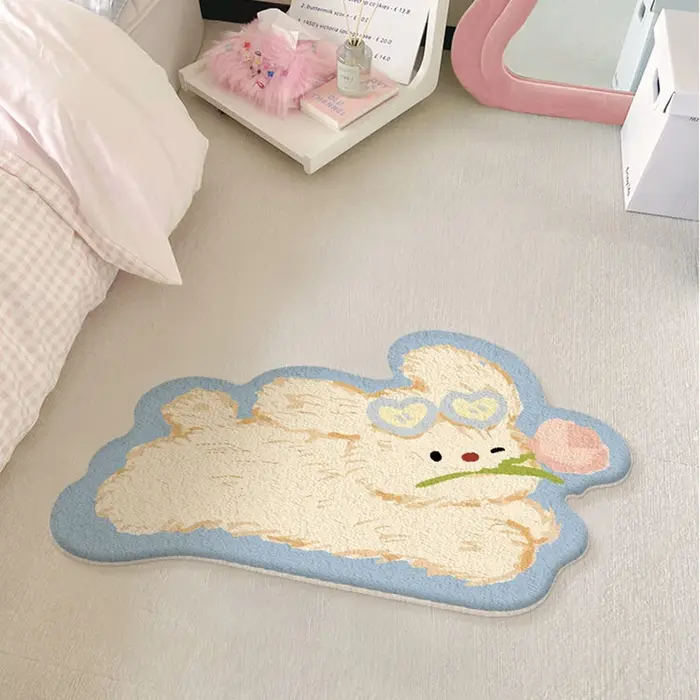 Tapis imitation cachemire tapis de sol doux et confortable ins style chambre chevet tapis décoration