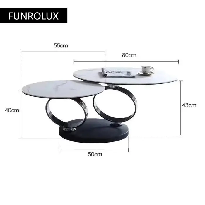 Table basse ronde en marbre