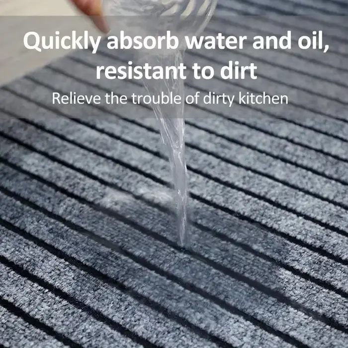 Tapis de cuisine antidérapant absorbant l'eau