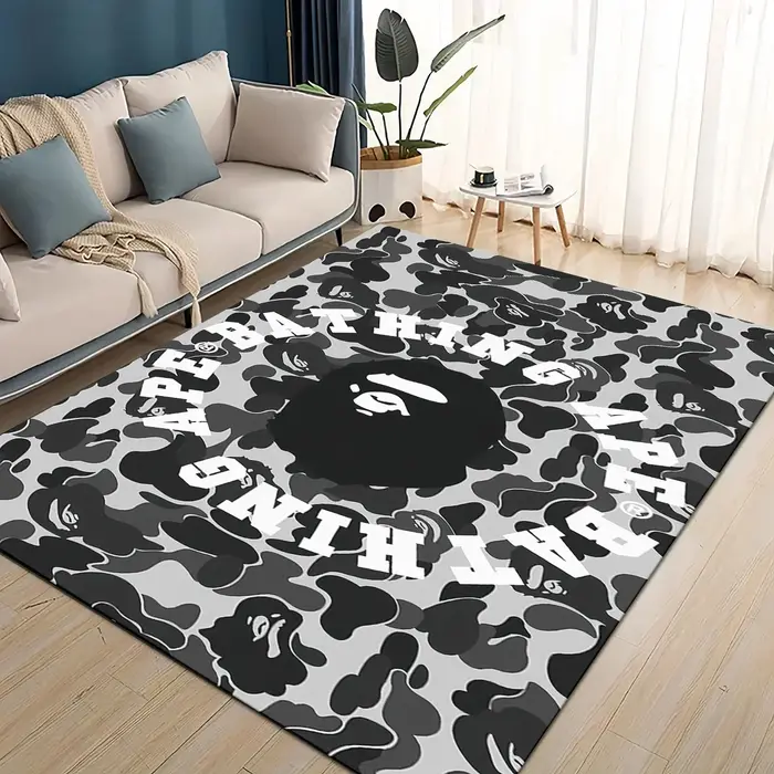 Nouveau style 2025 – Tapis de dessin animé B-BAPE pour salon