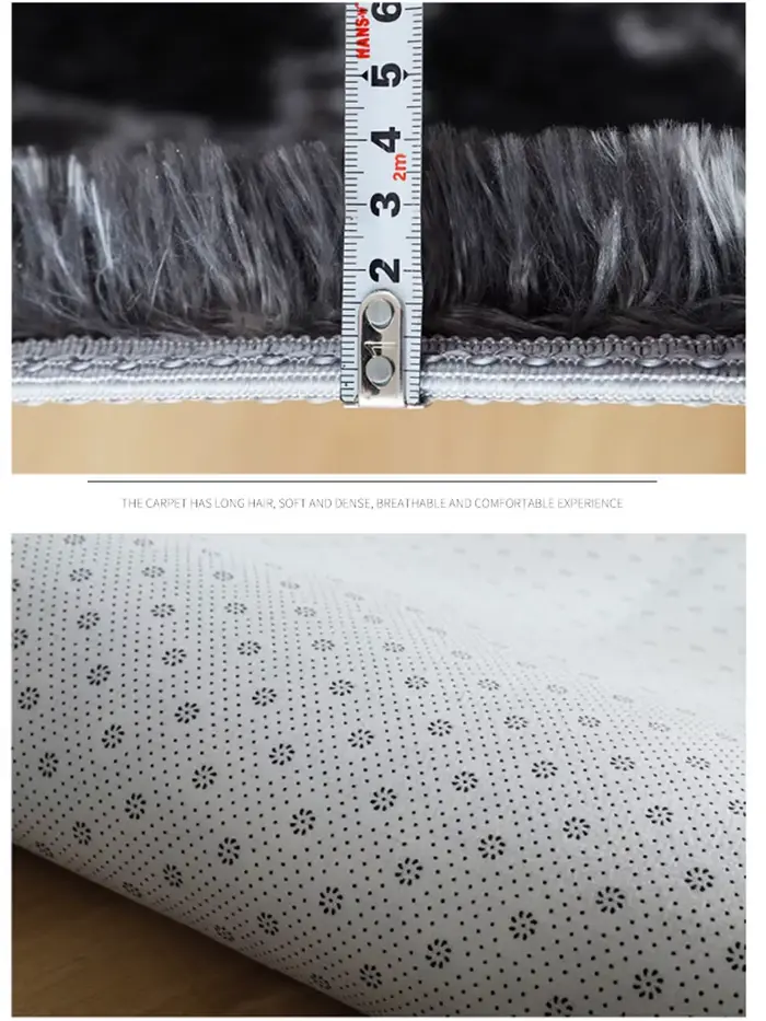 Tapis en peluche pour salon