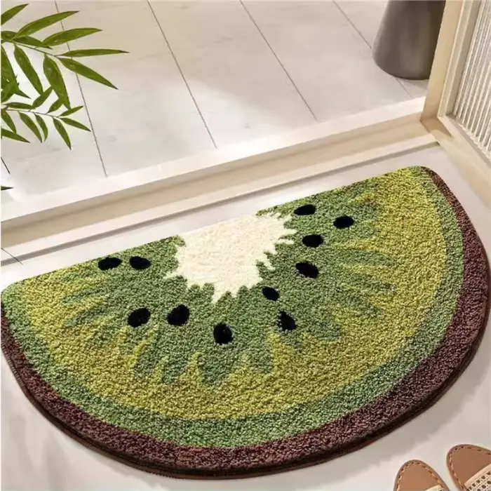 Tapis de sol en imitation cachemire en forme de fruits frais 40*60cm