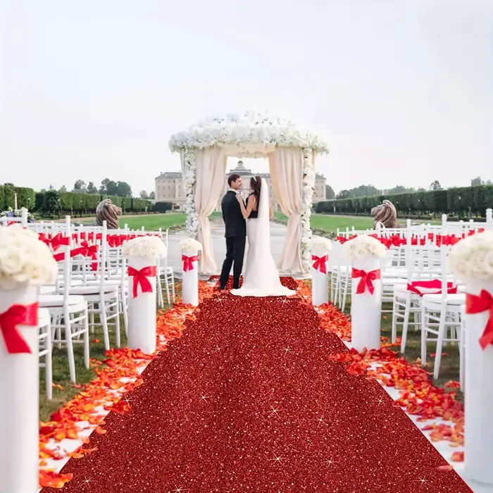 Tapis rouge étincelant