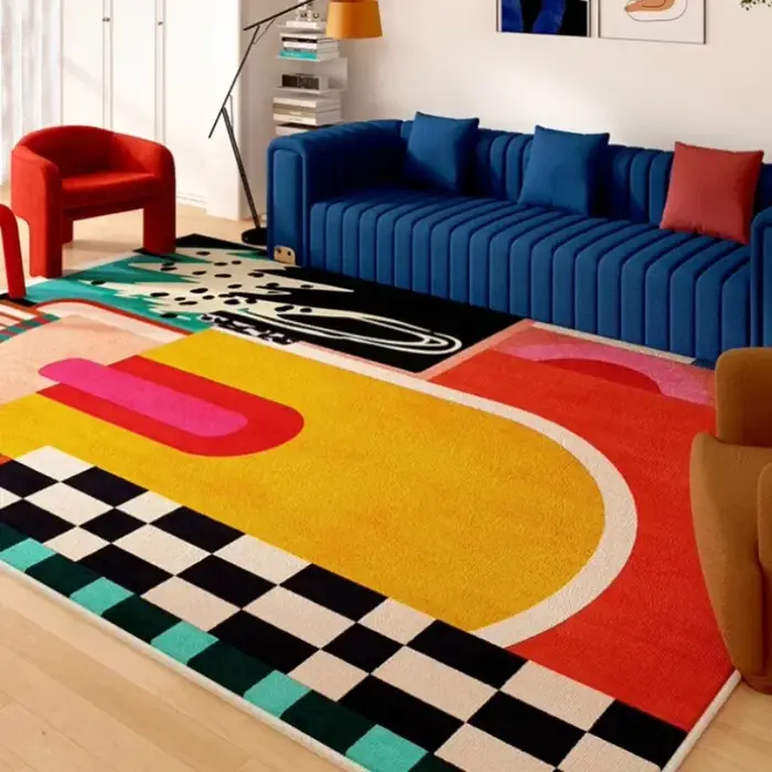 Tapis d'art de salon, document irrégulier